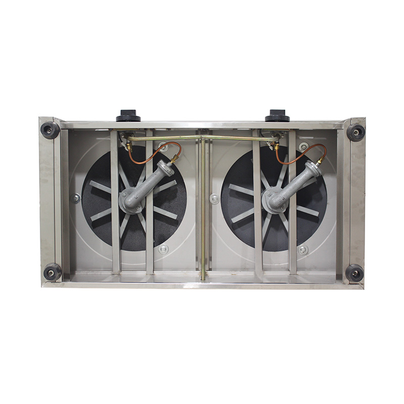 Máquina para hacer crepes de gas natural/GLP con revestimiento de teflón de acero inoxidable