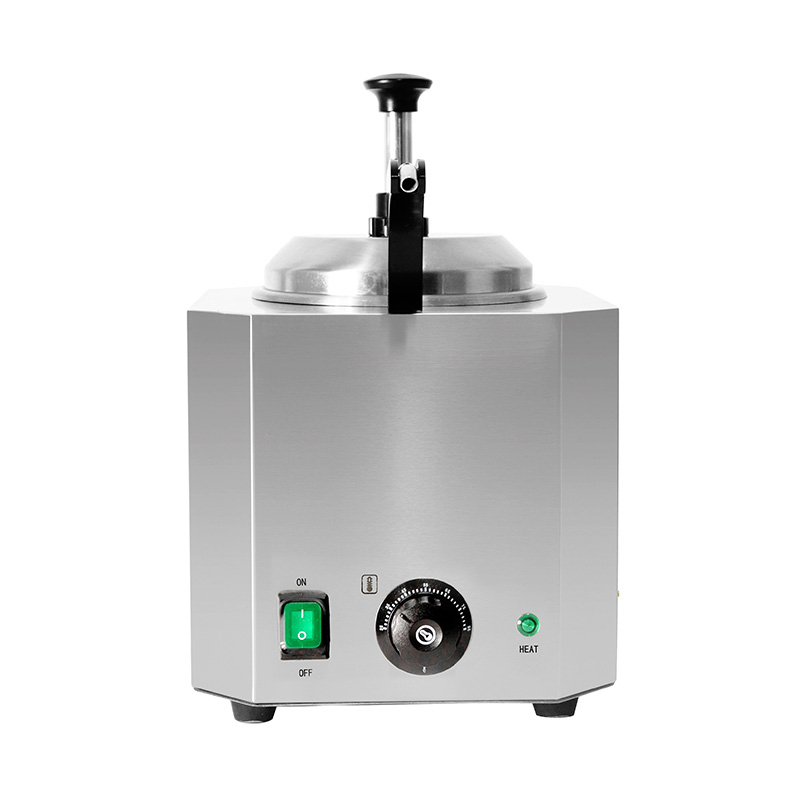 Calentador eléctrico de salsa de queso de cocina comercial de acero inoxidable con bomba