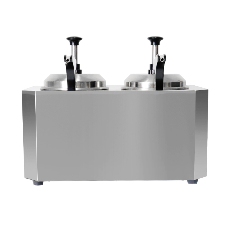 Calentador eléctrico de salsa de queso de cocina comercial de acero inoxidable con bomba