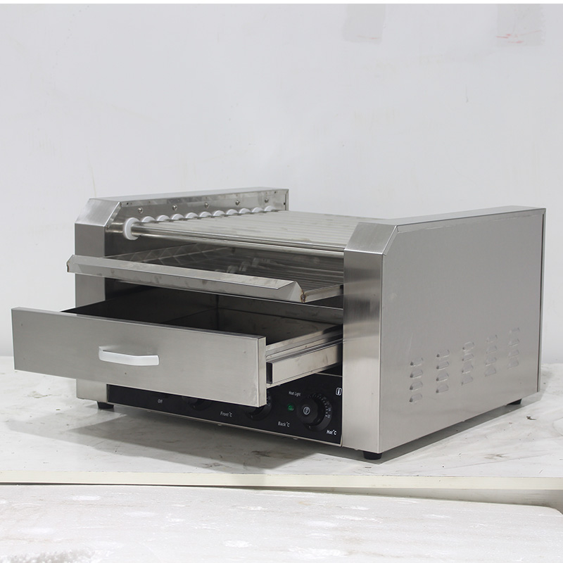 Máquina eléctrica para cocinar parrilla de salchichas de acero inoxidable