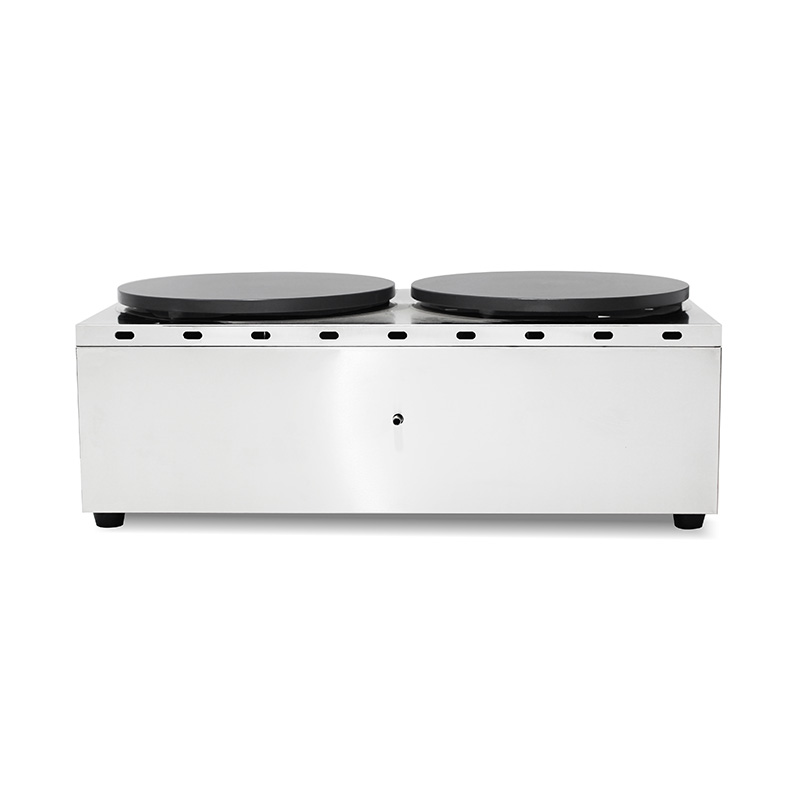 Máquina para hacer crepes de gas natural/GLP con revestimiento de teflón de acero inoxidable