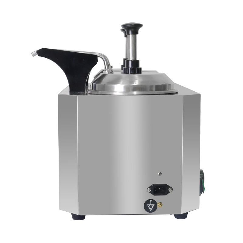 Calentador eléctrico de salsa de queso de cocina comercial de acero inoxidable con bomba
