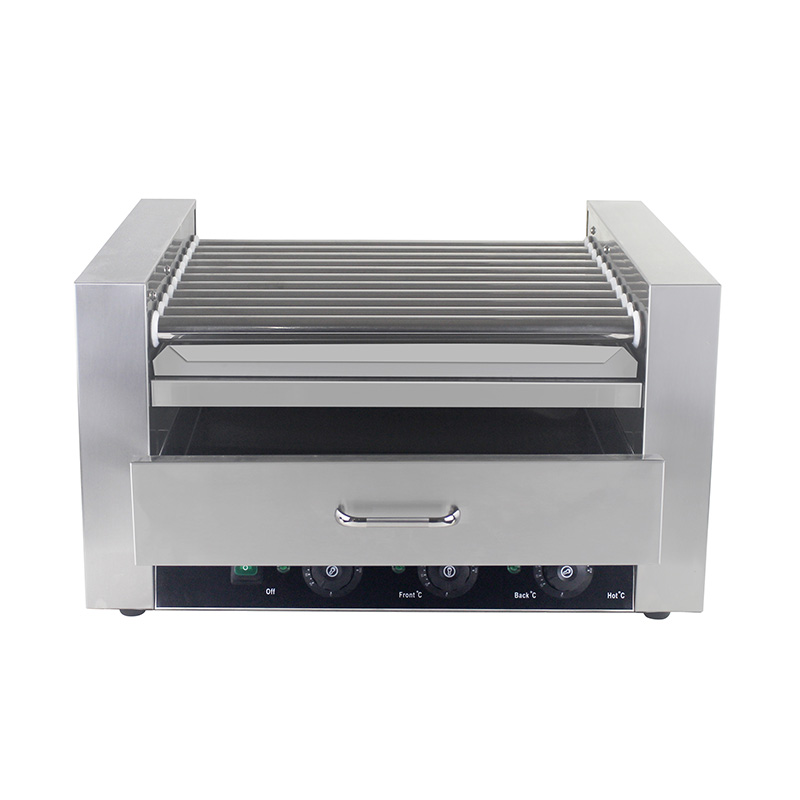 Máquina eléctrica para cocinar parrilla de salchichas de acero inoxidable