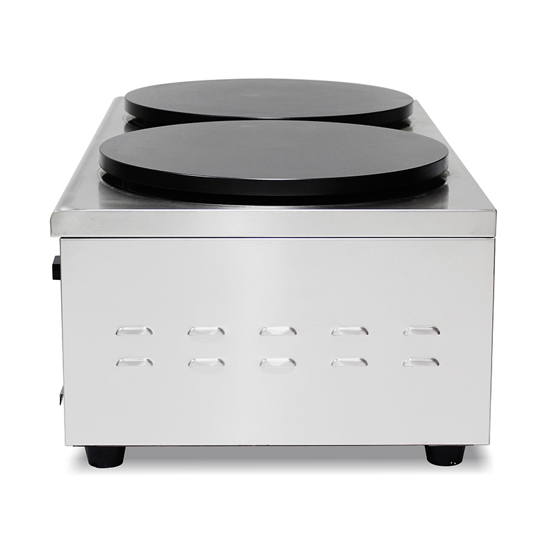 Máquina para hacer crepes de gas natural/GLP con revestimiento de teflón de acero inoxidable