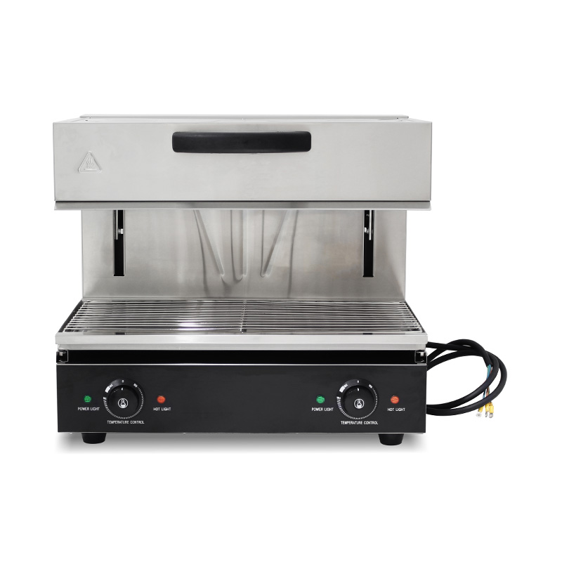 Máquina salamandra eléctrica de cocina comercial de acero inoxidable