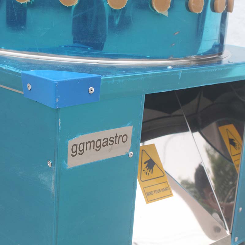 Desplumadora de pollos eléctrica de acero inoxidable para procesamiento de aves de corral