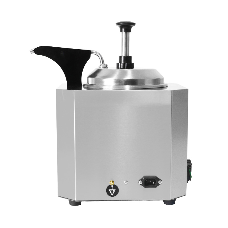 Calentador eléctrico de salsa de queso de cocina comercial de acero inoxidable con bomba
