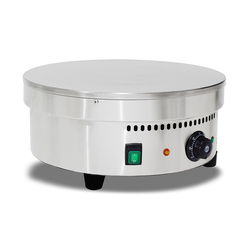 Máquina para hacer crepes eléctrica recubierta de teflón de acero inoxidable