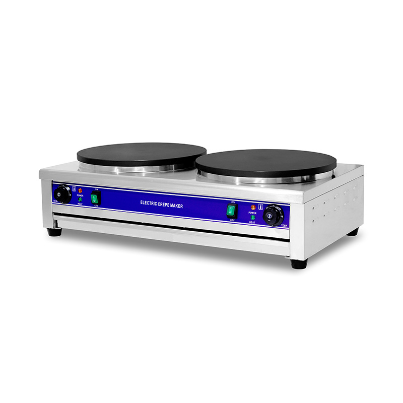 Máquina para hacer crepes eléctrica recubierta de teflón de acero inoxidable