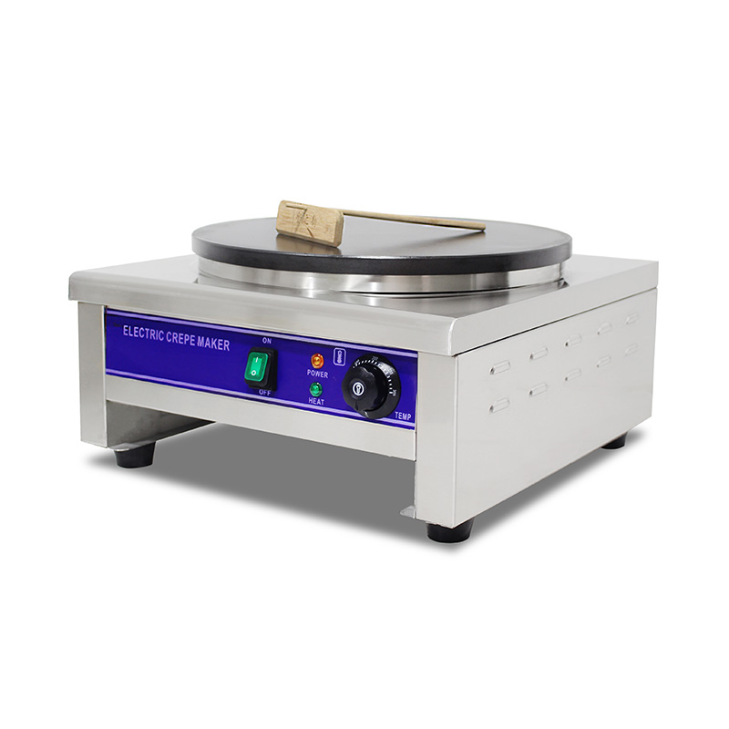 Máquina para hacer crepes eléctrica recubierta de teflón de acero inoxidable