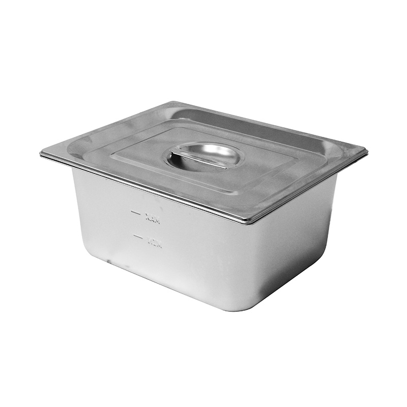 Recipiente/bandeja GN de cocina comercial de acero inoxidable