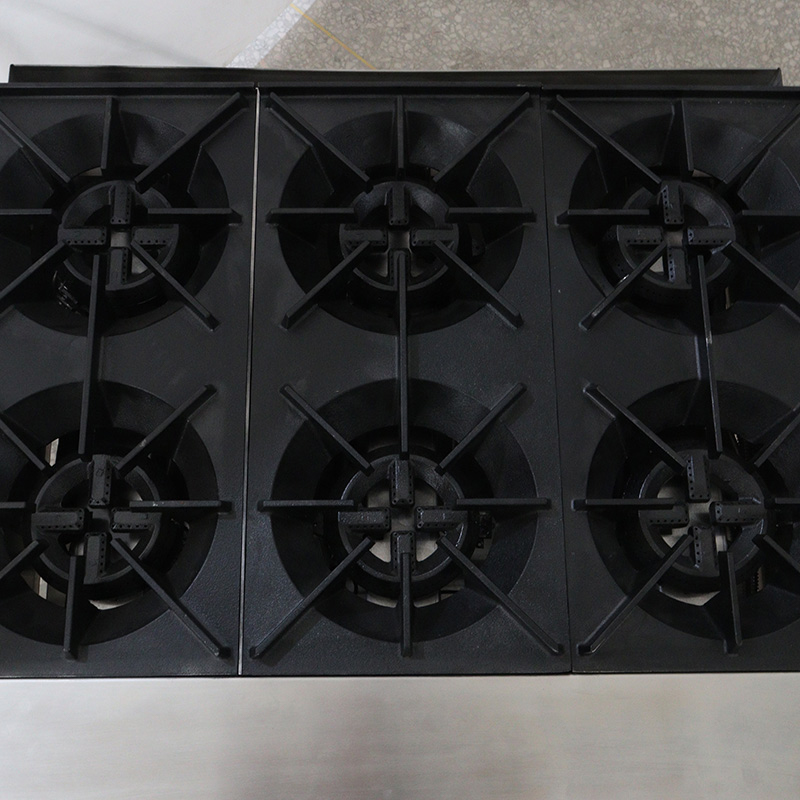 Máquina de estufa de escritorio de Gas Natural/GLP de cocina comercial de acero inoxidable