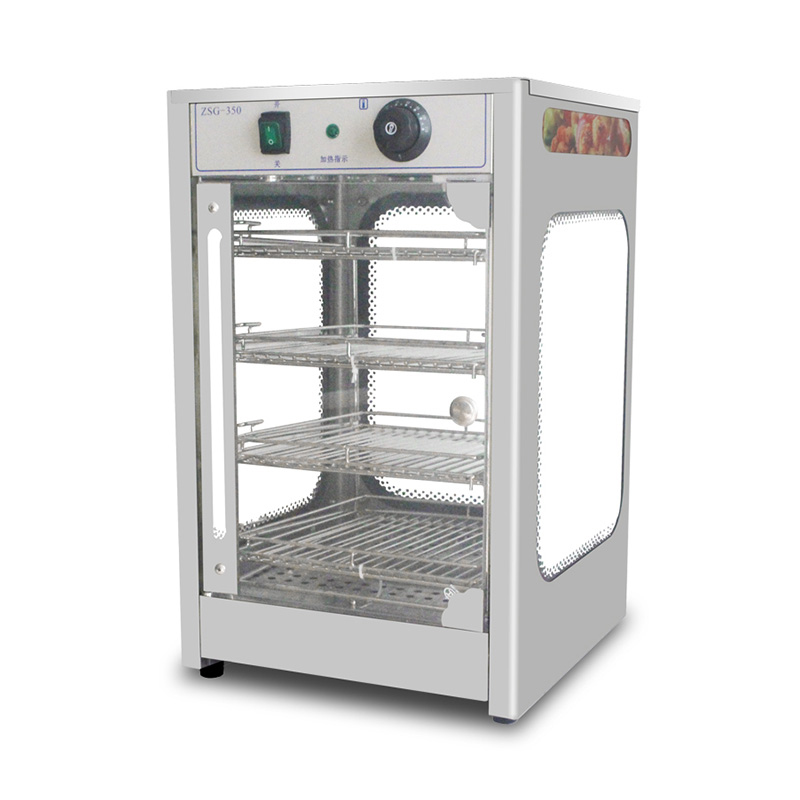 Máquina calentadora de exhibición de alimentos eléctrica de cocina comercial de acero inoxidable