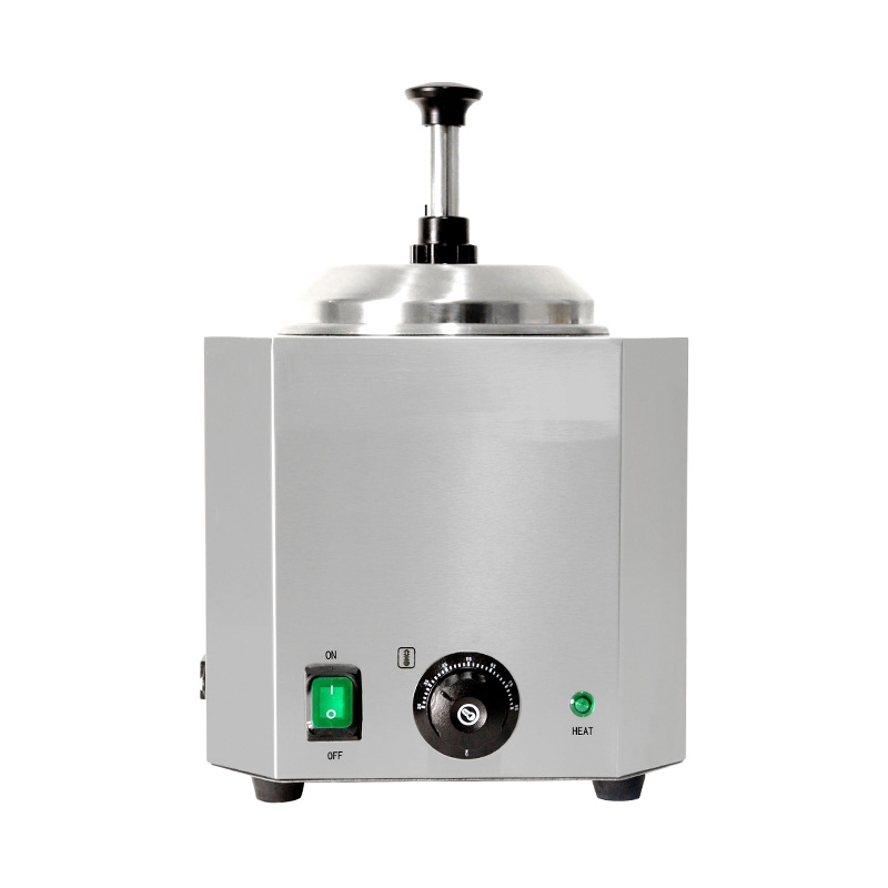 Calentador eléctrico de salsa de queso de cocina comercial de acero inoxidable con bomba