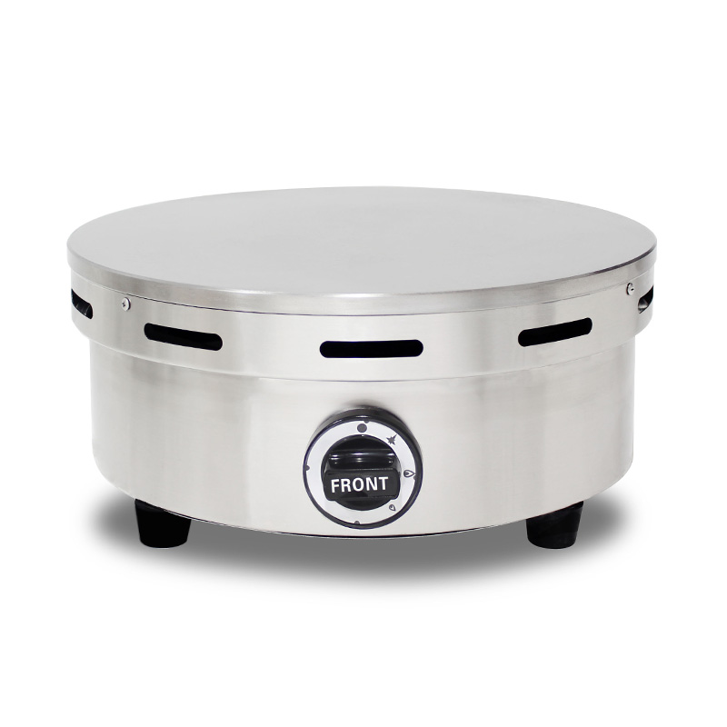 Máquina para hacer crepes de gas natural/GLP con revestimiento de teflón de acero inoxidable
