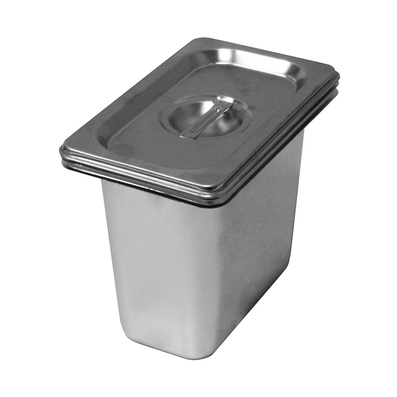 Recipiente/bandeja GN de cocina comercial de acero inoxidable
