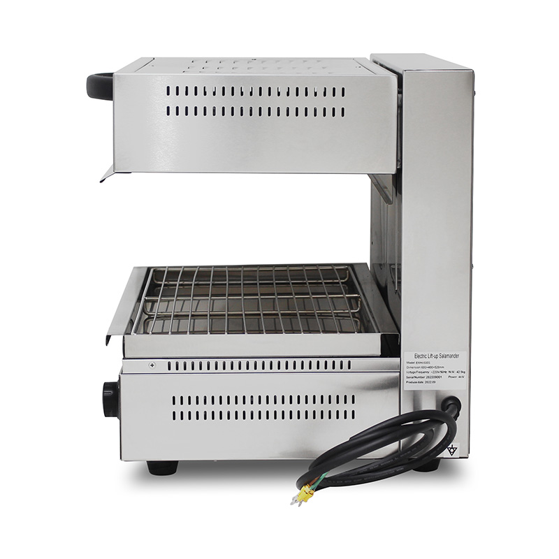 Máquina salamandra eléctrica de cocina comercial de acero inoxidable