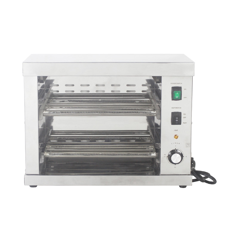 Máquina salamandra eléctrica de cocina comercial de acero inoxidable