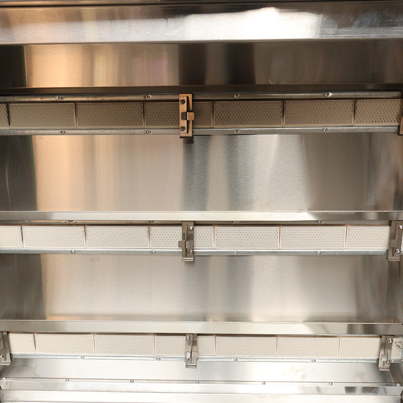 Máquina asadora de pollos a gas natural/GLP de cocina comercial de acero inoxidable