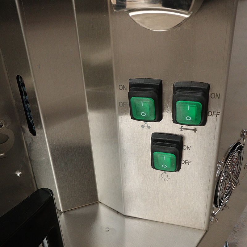 Máquina asadora de pollos a gas natural/GLP de cocina comercial de acero inoxidable