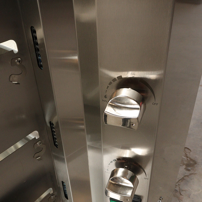 Máquina asadora de pollos a gas natural/GLP de cocina comercial de acero inoxidable