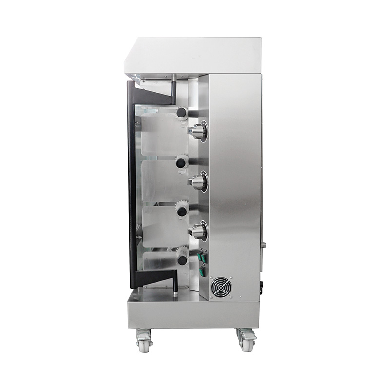 Máquina asadora de pollos a gas natural/GLP de cocina comercial de acero inoxidable