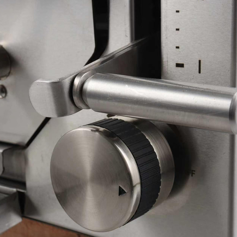 Máquina comercial de cocina con parrilla de contacto para filetes de gas natural/GLP de acero inoxidable