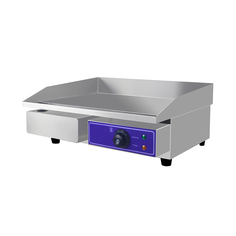 Plancha eléctrica de cocina comercial de acero inoxidable: la parte superior plana que alimenta la fiebre