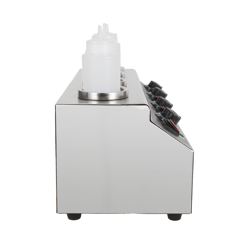 Dispensador eléctrico del calentador de botellas de salsa de queso de cocina comercial de acero inoxidable