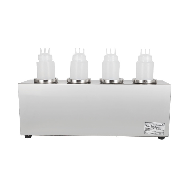 Dispensador eléctrico del calentador de botellas de salsa de queso de cocina comercial de acero inoxidable