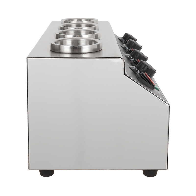 Dispensador eléctrico del calentador de botellas de salsa de queso de cocina comercial de acero inoxidable