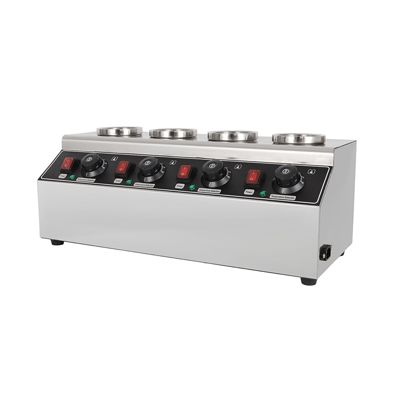 Dispensador eléctrico del calentador de botellas de salsa de queso de cocina comercial de acero inoxidable