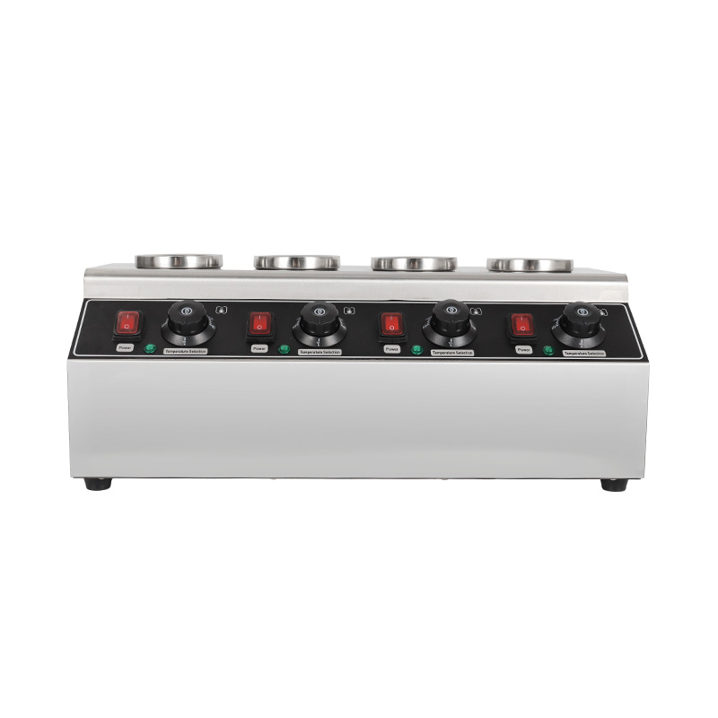 Dispensador eléctrico del calentador de botellas de salsa de queso de cocina comercial de acero inoxidable