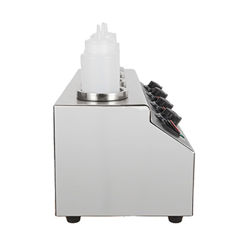 Dispensador eléctrico del calentador de botellas de salsa de queso de cocina comercial de acero inoxidable