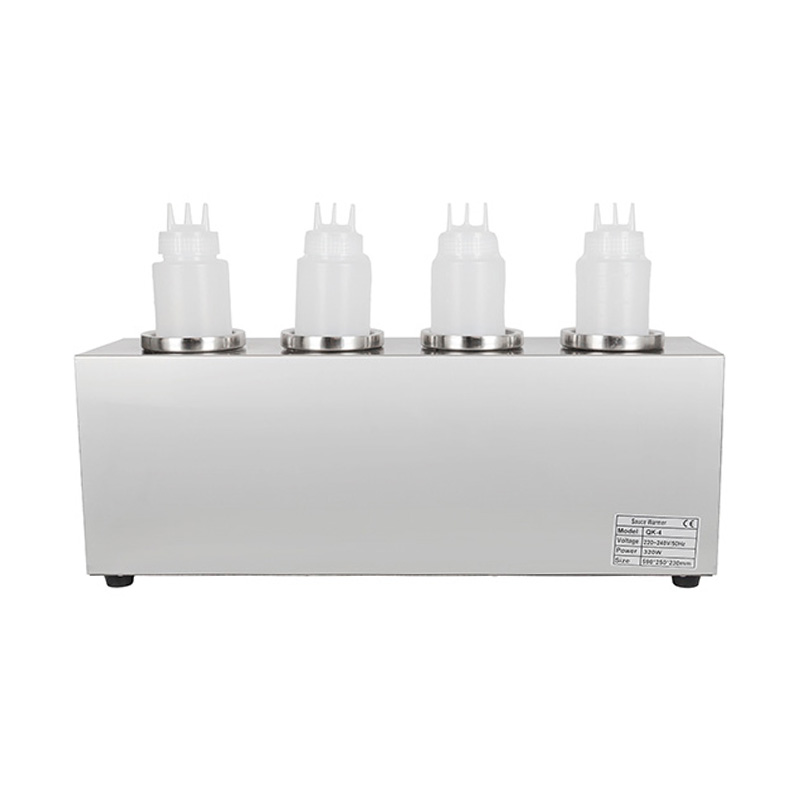 Dispensador eléctrico del calentador de botellas de salsa de queso de cocina comercial de acero inoxidable