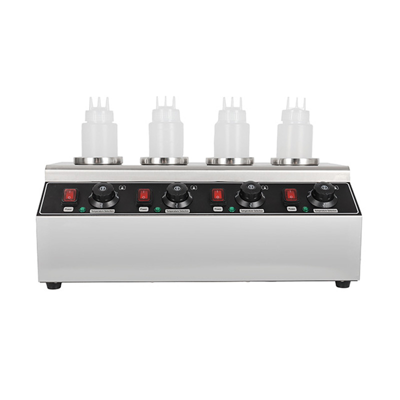 Dispensador eléctrico del calentador de botellas de salsa de queso de cocina comercial de acero inoxidable